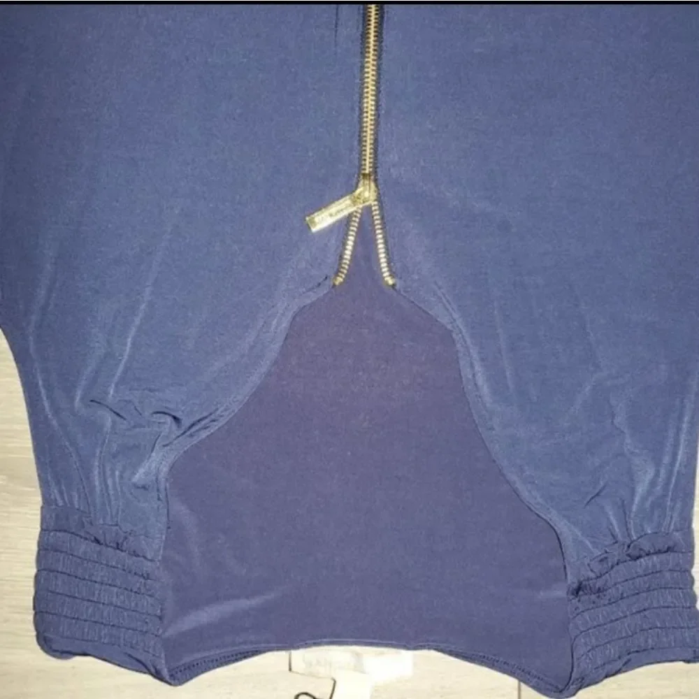 Michael Kors Women’s Blue Zip Front Mini Dress M - Picture 9 of 9